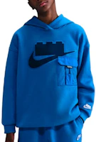 (Youth) Nike x LEGO Hoodie Collection Oversized Fleece Logo Youth Pullover. HV6732-470 (Youth) Nike x LEGO Hoodie Collection Oversized Fleece Logo Youth Pullover. HV6732-470