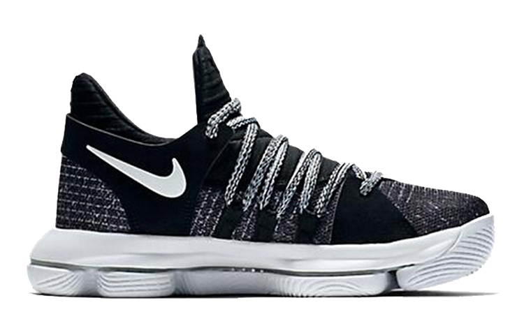 Order GS大童 Nike KD 10 減震防滑耐磨 低幫實戰籃球鞋 黑白