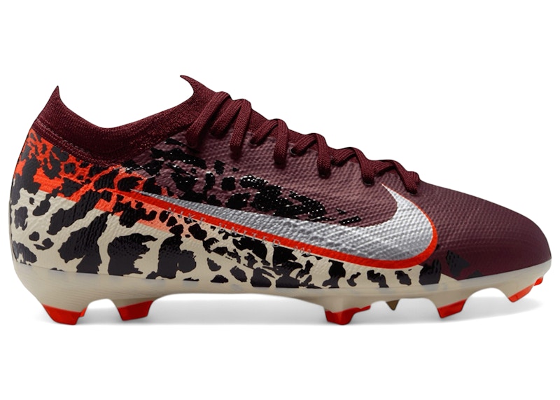 (Youth) Nike United Jr. Mercurial Vapor 16 Pro FG Low 'Burgundy Crush University Red Fossil Metallic Silver' IR4190-661