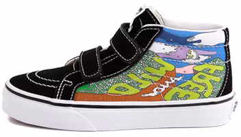 (Youth) Parks Project x Vans Sk8 Mid Black/Multicolor VN0A4UI56SB (Youth) Parks Project x Vans Sk8 Mid Black/Multicolor VN0A4UI56SB