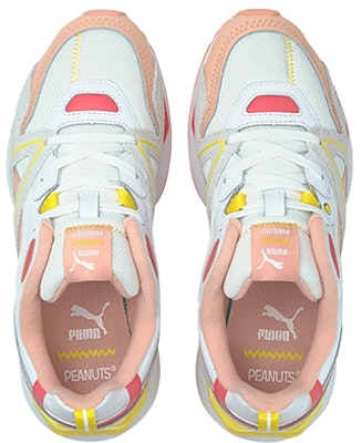 (PS) Kasut Lari Puma Peanuts x Mirage Mox Jr K /Pink/Kelabu 'Putih'. 375734-02 Lookbook (PS) Kasut Lari Puma Peanuts x Mirage Mox Jr K /Pink/Kelabu 'Putih'. 375734-02