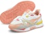 (PS) Kasut Lari Puma Peanuts x Mirage Mox Jr K /Pink/Kelabu 'Putih'. 375734-02