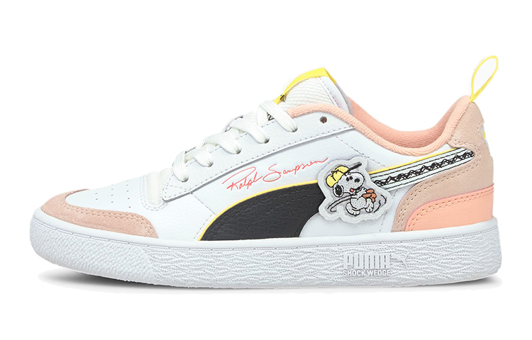 (Youth) Peanuts Puma Ralph Sampson Jr 'Snoopy - White Apricot Blush'