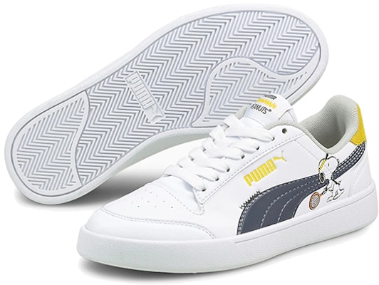 (Youth) Peanuts x Puma Shuffle Big Kid 'Woodstock - White Maize' 375739-01 Purchase (Youth) Peanuts x Puma Shuffle Big Kid 'Woodstock - White Maize' 375739-01