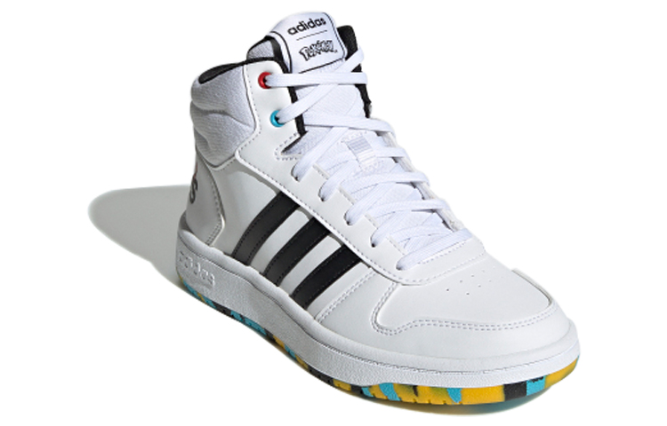 Order (JR) Pokemon x adidas Hoops Mid 2.0 J 'Cloud White' Kasut Putih Awan EG1989