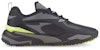 (Youth) Puma -Fast 'Black Neon Green' 376357-07