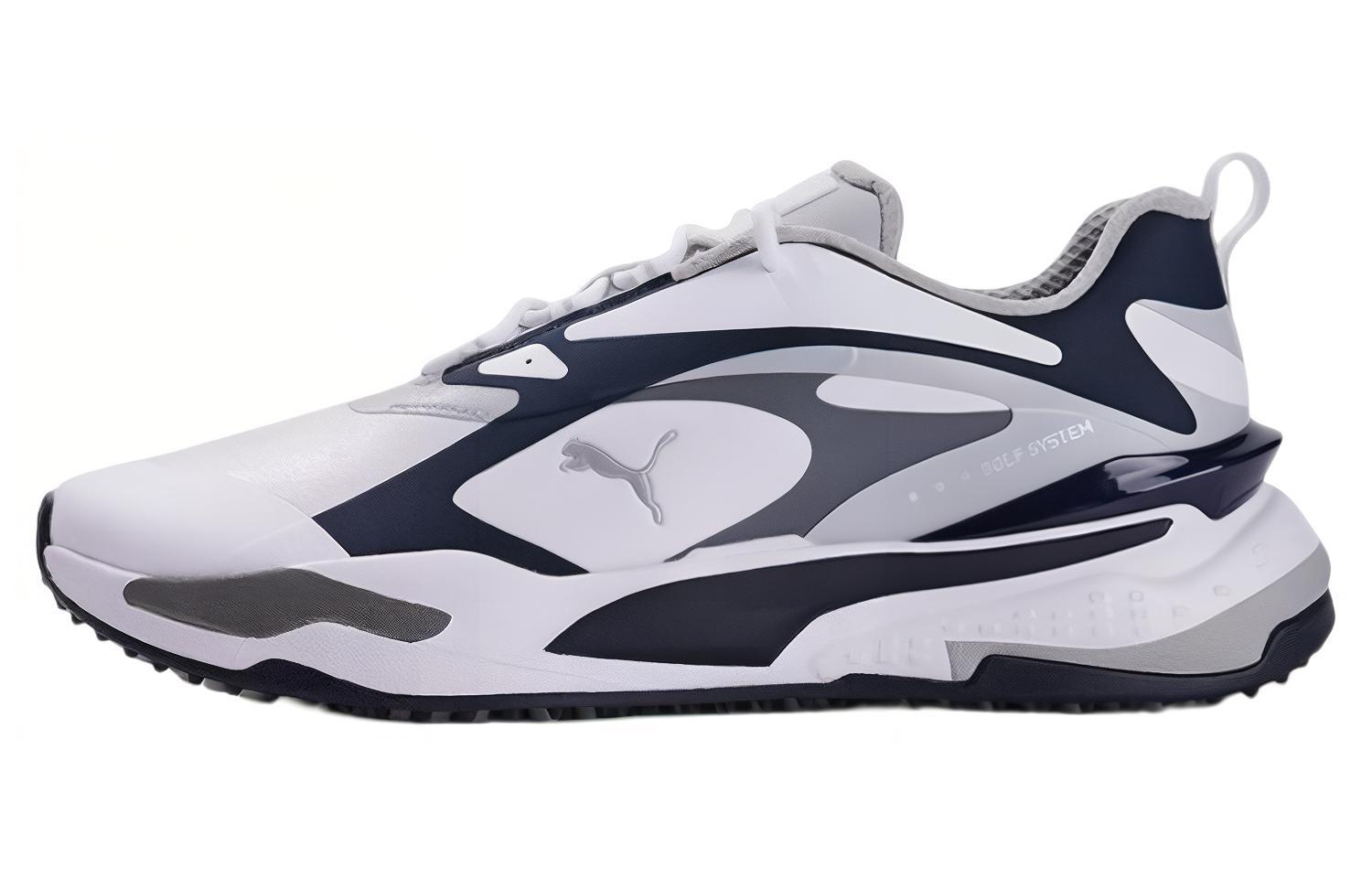 (Youth) Puma -Fast 'White Navy Blazer' 376357-08