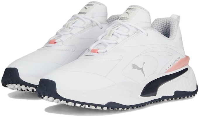 PUMA GS-Fast 防滑耐磨 低筒 高爾夫球鞋 女款 白粉 Lookbook PUMA GS-Fast 防滑耐磨 低筒 高爾夫球鞋 女款 白粉