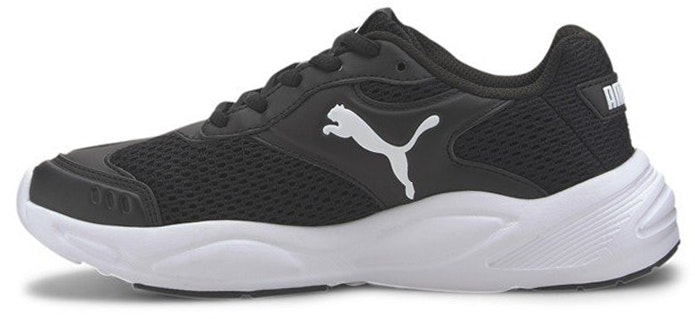 youth-puma-90s-runner-mesh-jr-low-top-running-shoes-black-white-372926-02