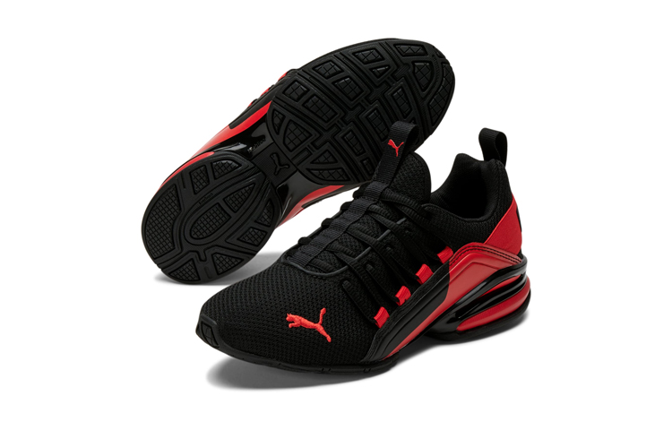 (Youth) Puma Axelion Break JR 'Black Red Patchwork' 圖 3
