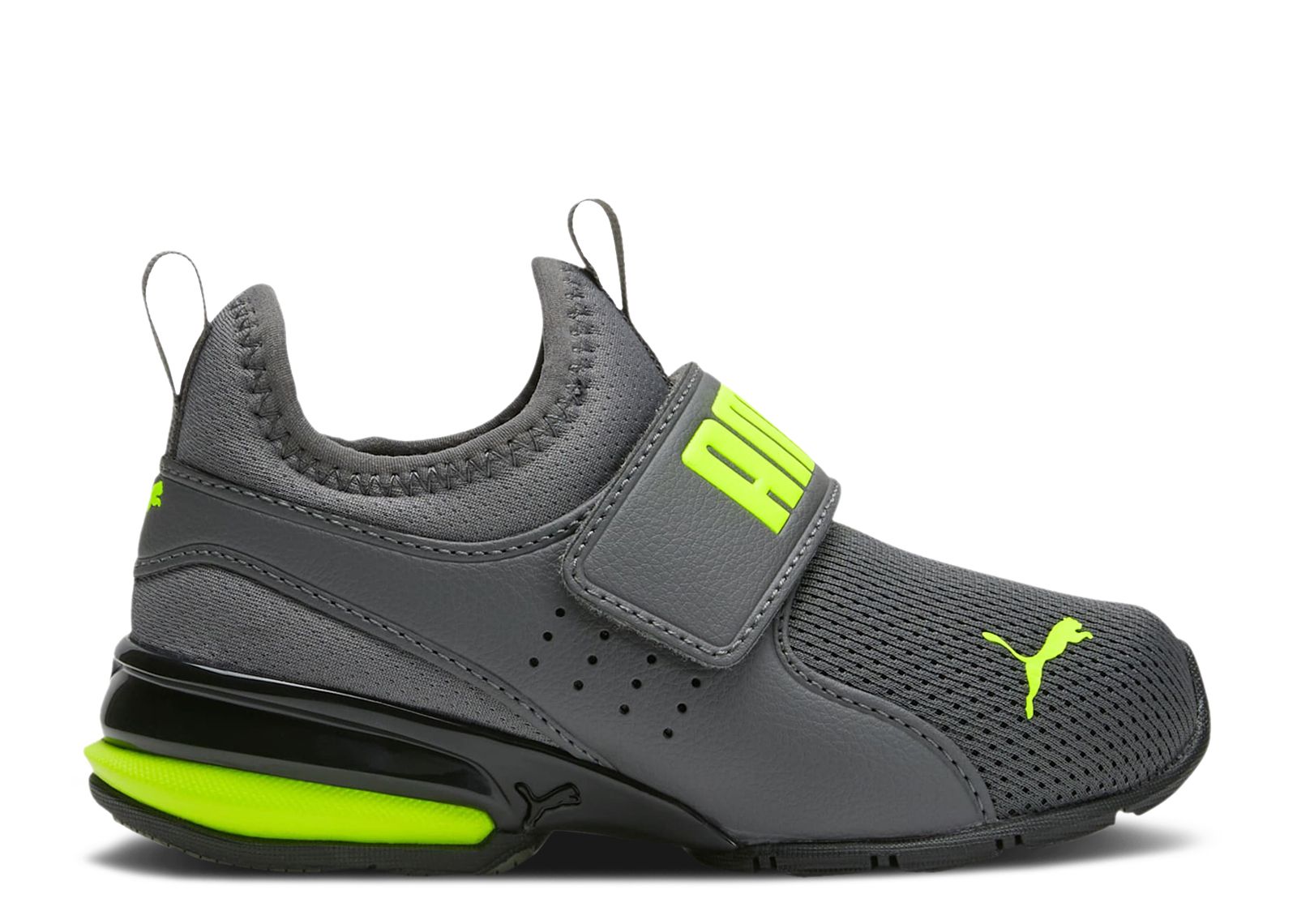 (Youth) Puma Axelion Slip-On 'Castlerock Lime' 376751-11