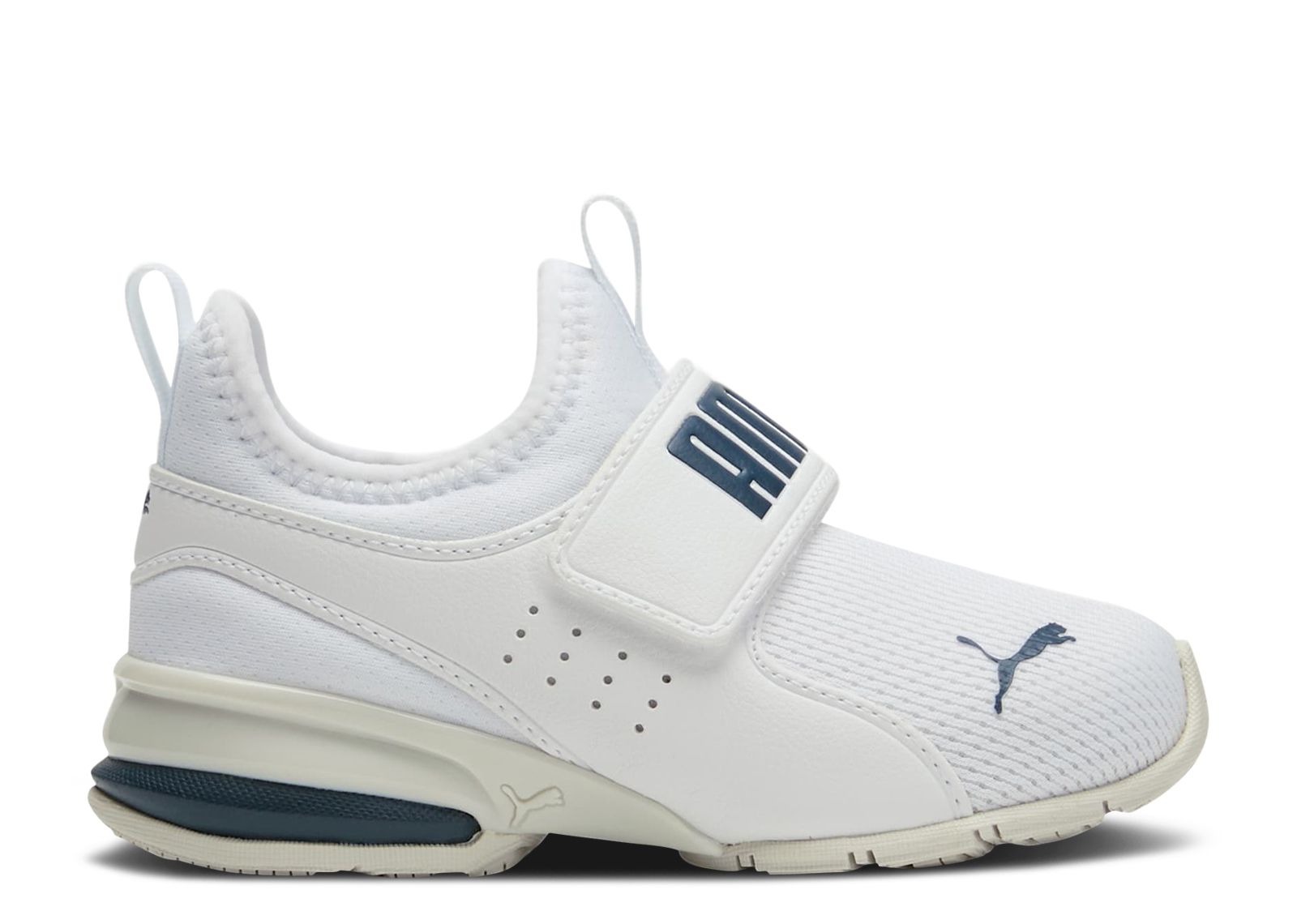(Youth) Puma Axelion Slip-On 'White Marine Blue' 376751-10