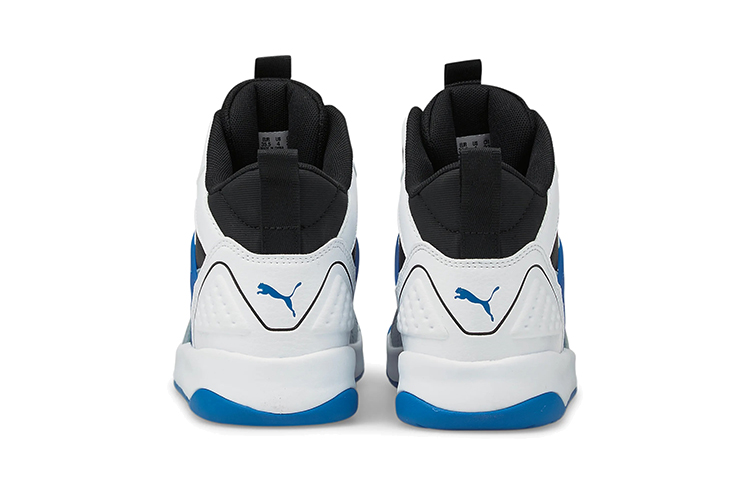 Shop (Youth) Puma Backcourt Mid 'White Blue Black' 374411-09