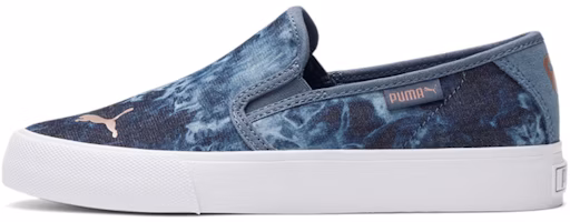 (Youth) Puma Bari Slip On 'Textile Indigo' 383957-01 (Youth) Puma Bari Slip On 'Textile Indigo' 383957-01