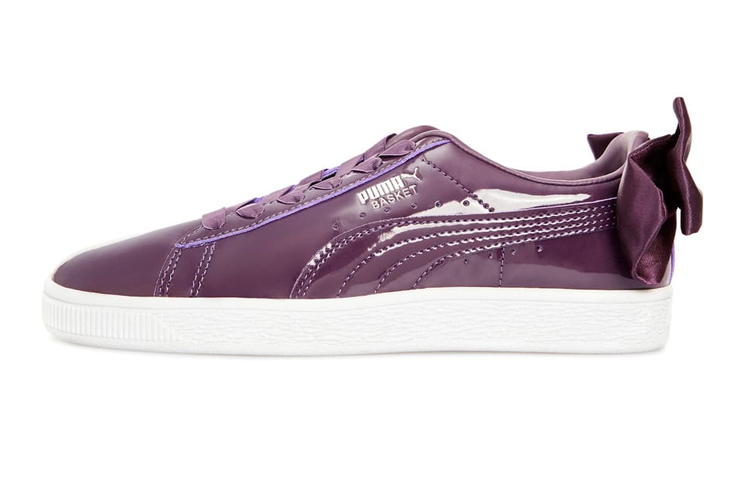 (Youth) Puma Basket Bow Glam Jr Leisure Sneakers K Purple 368224-02