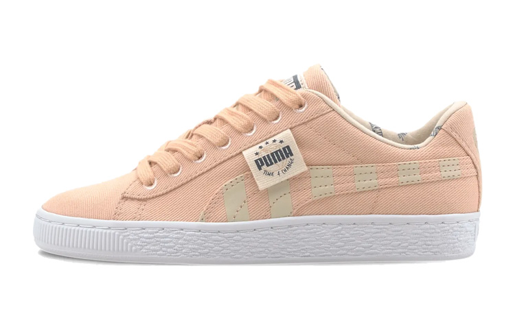 (Youth) Puma Basket Canvas Jr 'TIme 4 Change - Pink Sand' 372862-01