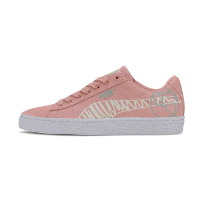 (Youth) Puma Basket Canvas Winter Jr 'Time 4 Change - Bridal Rose'