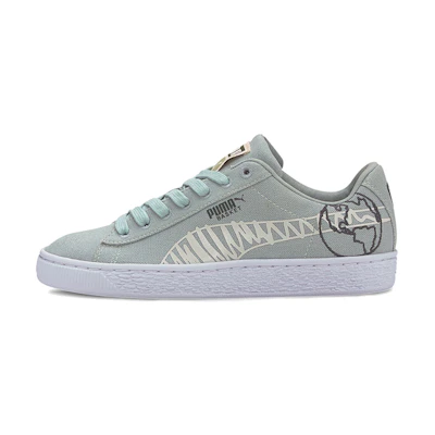 (Youth) Puma Basket Canvas Winter Jr 'Time 4 Change - Aqua Grey'