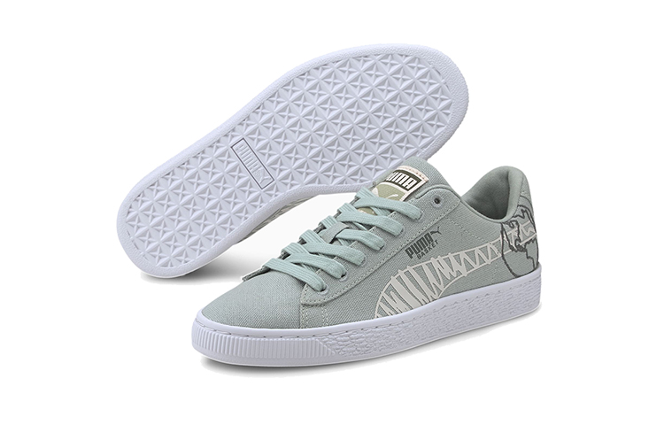 Purchase (JR) Puma Basket Canvas Winter Jr ''Time 4 Change - Gris Aqua'' 374300-03