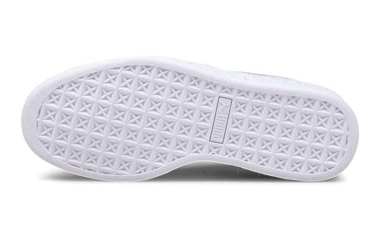 Shop 大童 PUMA Basket Classic Xxi 休閒 低筒 兒童板鞋 黑白