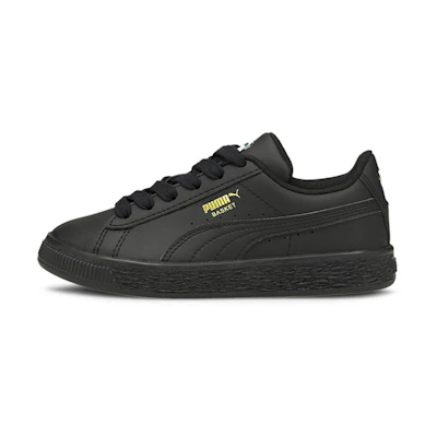 (PS) Puma Basket Classic 21 Little Kid 'Triple Black'