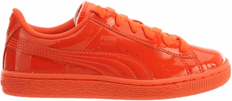 (Youth) Puma Basket Classic Patent 'Red Blast' 362247-05 (Youth) Puma Basket Classic Patent 'Red Blast' 362247-05