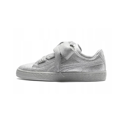 (PS) Puma BASKET HEART HOLIDAY GLAMOUR JR 'Silver'