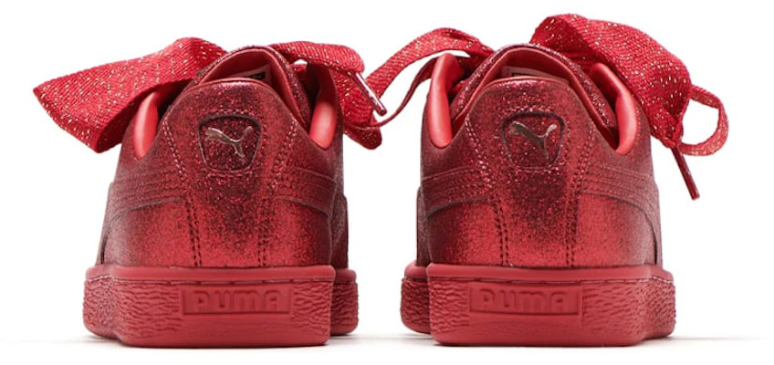 (JR) Puma Basket Heart Zilveren Lage Sneakers Rood 367630-01 Shop (JR) Puma Basket Heart Zilveren Lage Sneakers Rood 367630-01