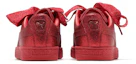 Shop (JR) Puma Basket Heart Zilveren Lage Sneakers Rood 367630-01
