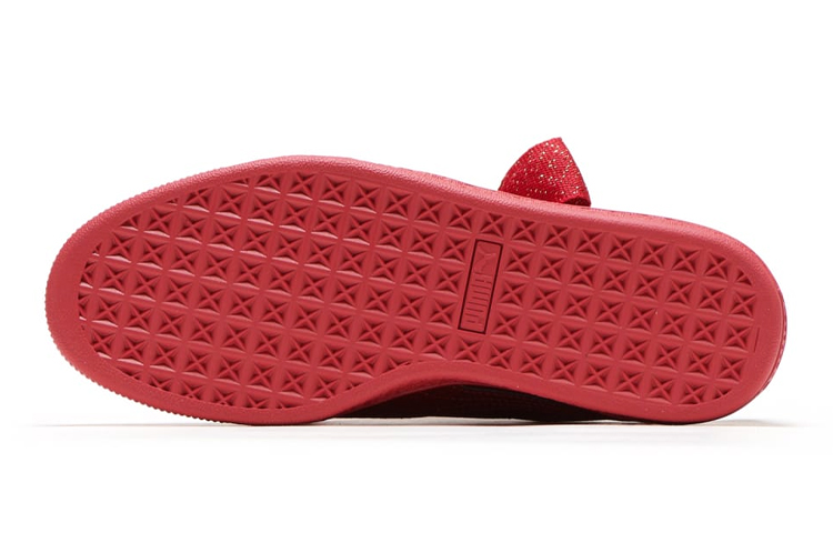 Purchase (JR) Puma Basket Heart Zilveren Lage Sneakers Rood 367630-01