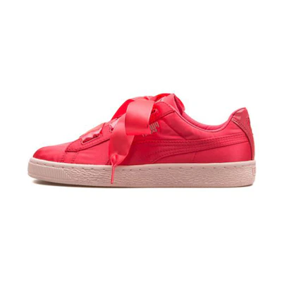 (Youth) Puma Basket Heart Tween Casual Sneakers Pink