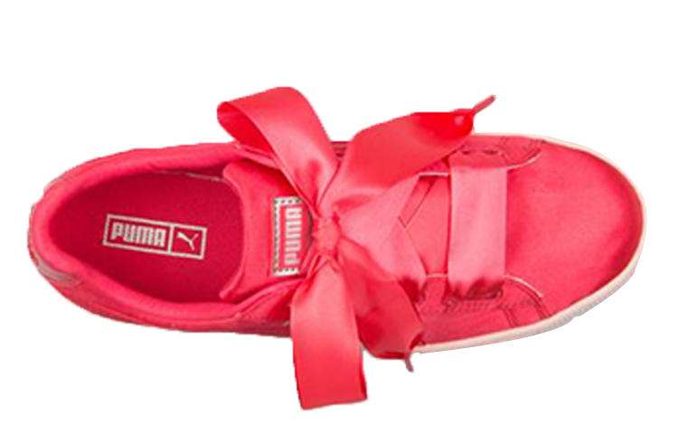 (Youth) Puma Basket Heart Tween Casual Sneakers Pink 圖 4