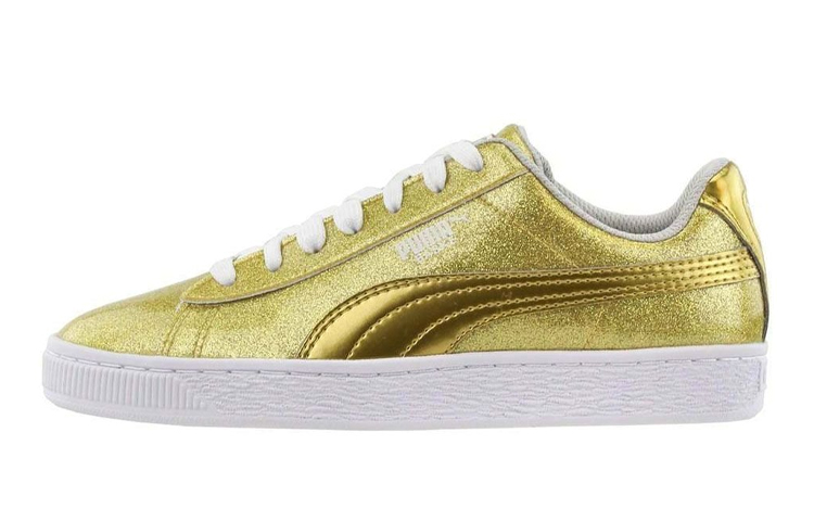 (Youth) Puma Basket Metallic Jr 'Gold Patent' 369549-01