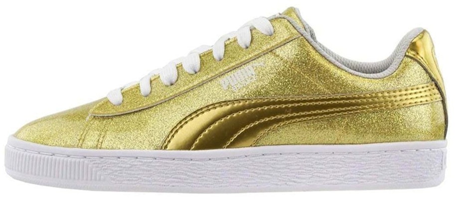 (JR) 푸마 바스켓 메탈릭 주니어 '골드' (Puma Basket Metallic Jr 'Gold') 369549-01 Buy (JR) 푸마 바스켓 메탈릭 주니어 '골드' (Puma Basket Metallic Jr 'Gold') 369549-01