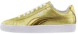 (JR) 푸마 바스켓 메탈릭 주니어 '골드' (Puma Basket Metallic Jr 'Gold') 369549-01