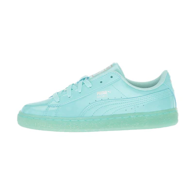 (Youth) Puma Basket Patent Iced 'Mint Green Glitter'