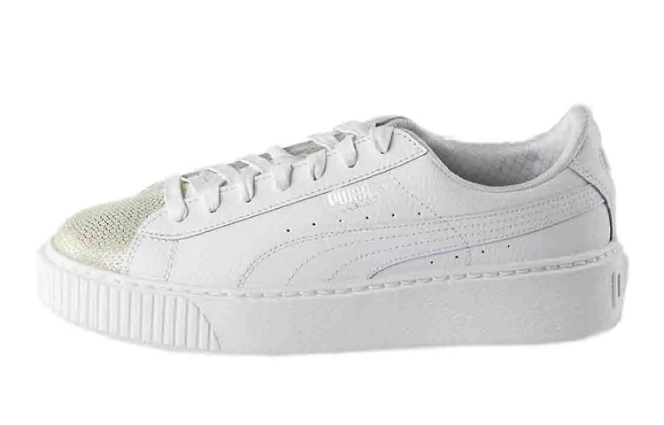 Buy (JR) Puma Basket Platform Glitz Jr 'Putih' 365658-01