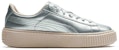 (JR) Kasut Puma Basket Platform Metal Perak 366031-01