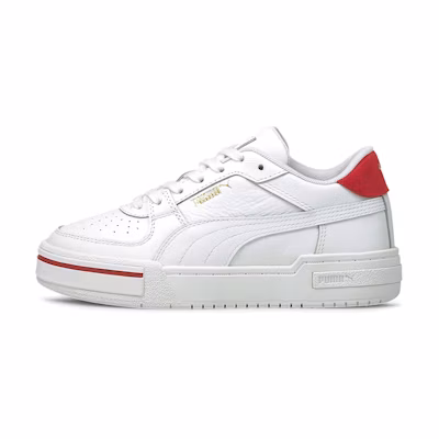 (Youth) Puma Ca Pro Heritage Casual Board Shoes White/Red