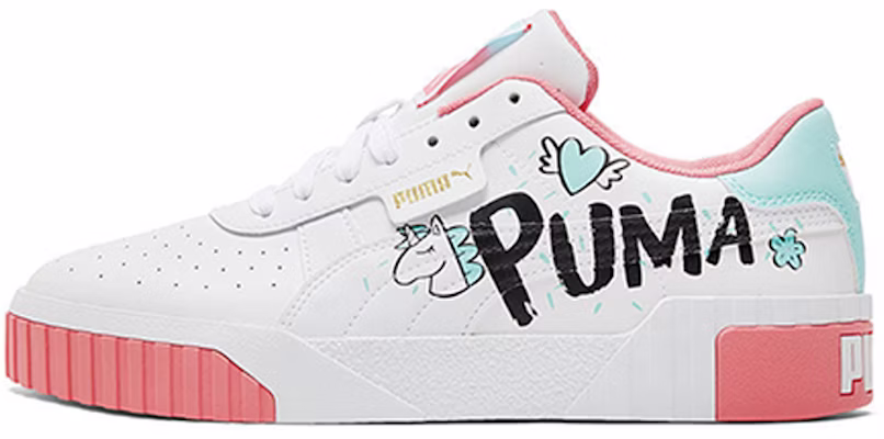 (PS) Puma Cali Unicorn K Sepatu Putih/Hijau/Merah Muda 381928-01 Buy (PS) Puma Cali Unicorn K Sepatu Putih/Hijau/Merah Muda 381928-01