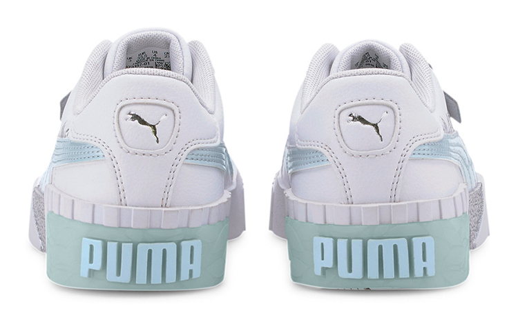Shop (JR) Puma Cali Arctic Freizeitschuhe Weiß/Blau 373157-01