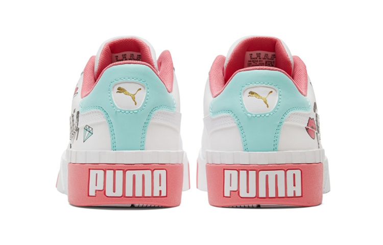 Shop 大童 PUMA Cali 復古休閒 低幫 板鞋 白