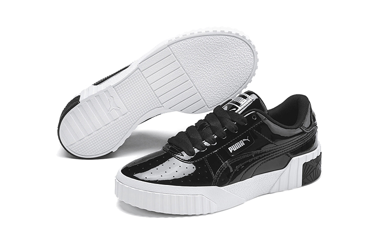 Purchase (JR) Puma Cali Patent Freizeitschuhe Schwarz/Weiß 372528-02