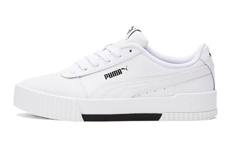 Buy (JR) Puma Carina Kasual Board Kasut Putih/Hitam 370677-11