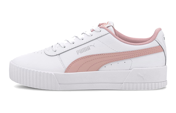 (Youth) Puma Carina L Casual Board Shoes White/Pink