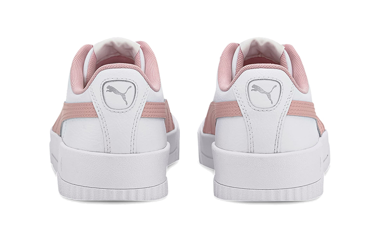 (Youth) Puma Carina L Casual Board Shoes White/Pink 圖 4