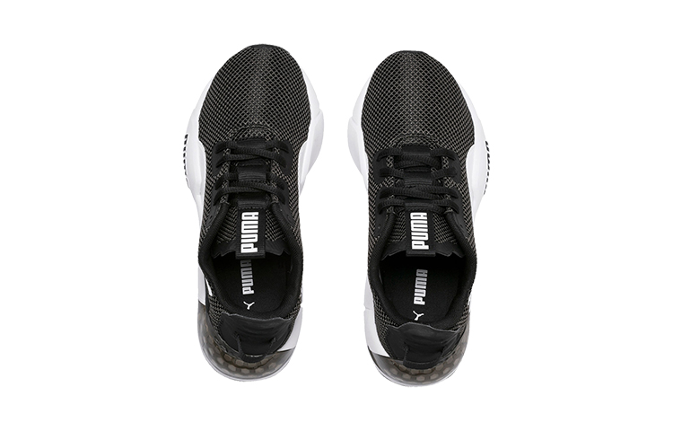 Lookbook (Youth) Puma Cell Phase Low Top Running Shoes Black/White/Brown 192830-02
