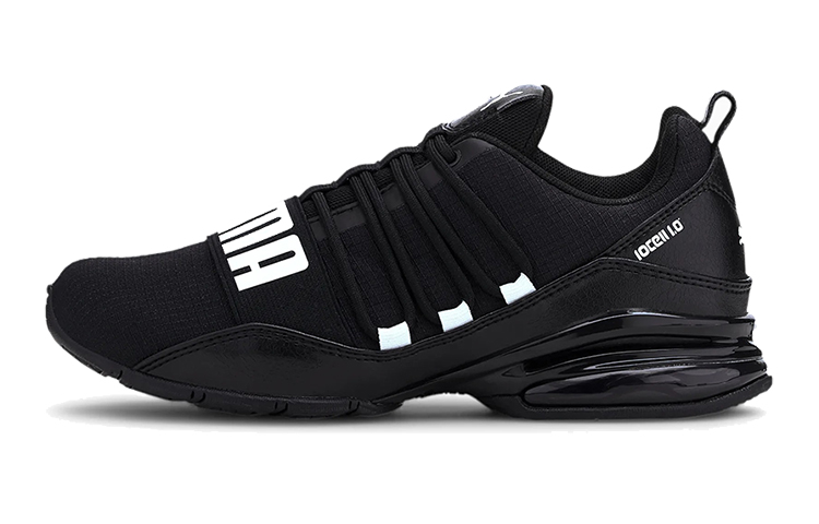 (Youth) Puma Cell Regulate Jr Low Running Shoes Black/White 194283-01