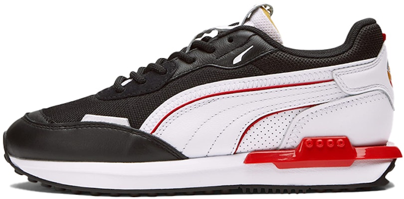 (Youth) Puma City Rider 'Black White Red Patchwork' 382691-01 Buy (Youth) Puma City Rider 'Black White Red Patchwork' 382691-01