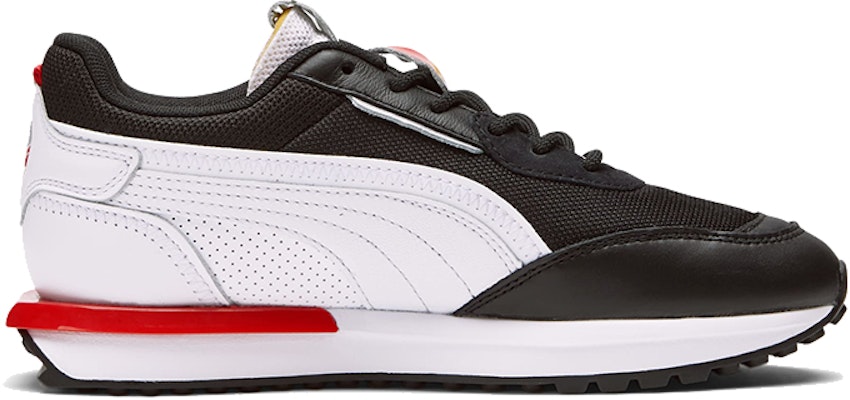 (Youth) Puma City Rider 'Black White Red Patchwork' 382691-01 Order (Youth) Puma City Rider 'Black White Red Patchwork' 382691-01